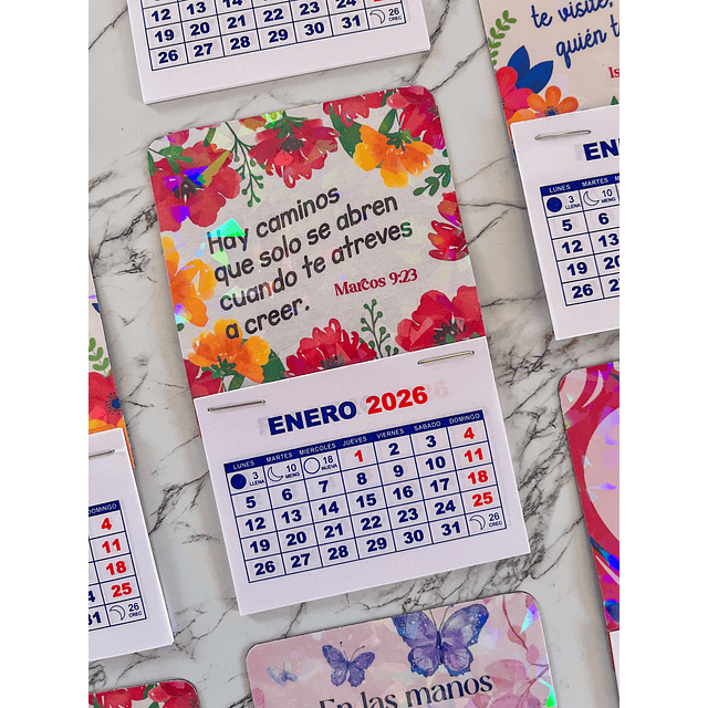 Mini Calendario Magnético 2026