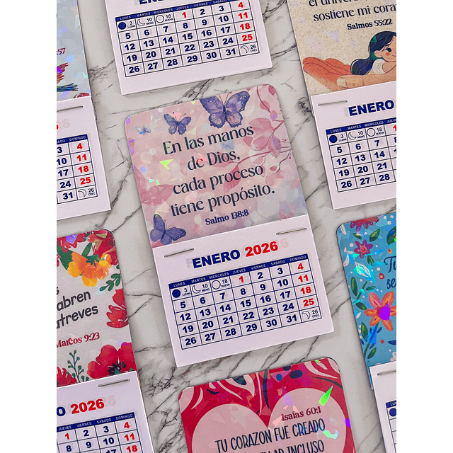 Mini Calendario Magnético 2026
