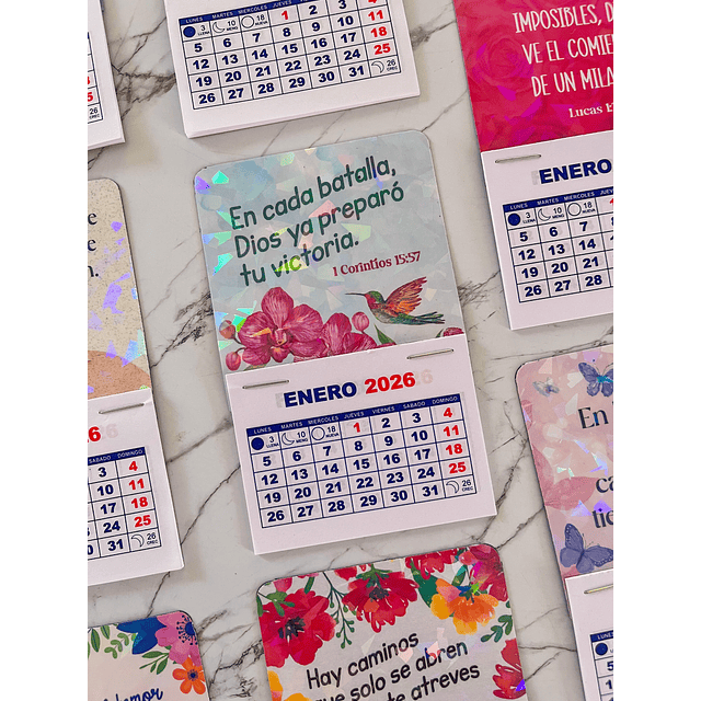 Mini Calendario Magnético 2026