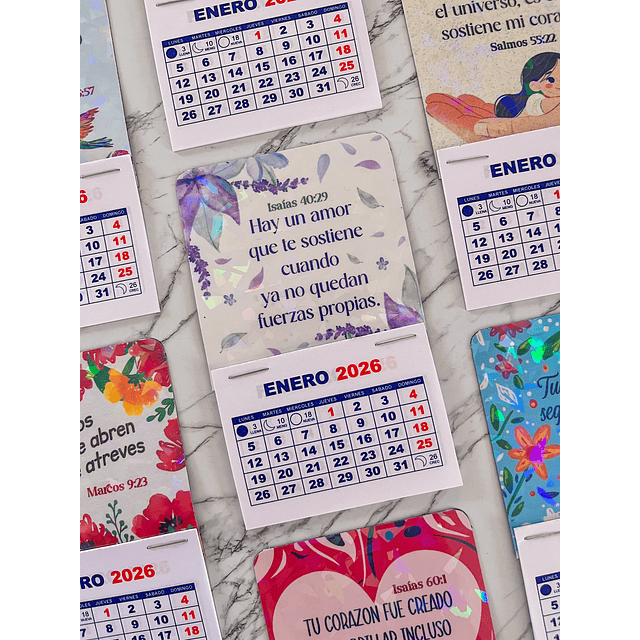 Mini Calendario Magnético 2026