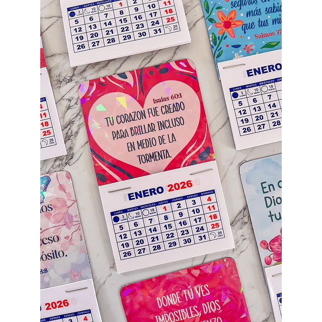Mini Calendario Magnético 2026