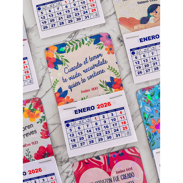 Mini Calendario Magnético 2026