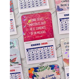 Mini Calendario Magnético 2026