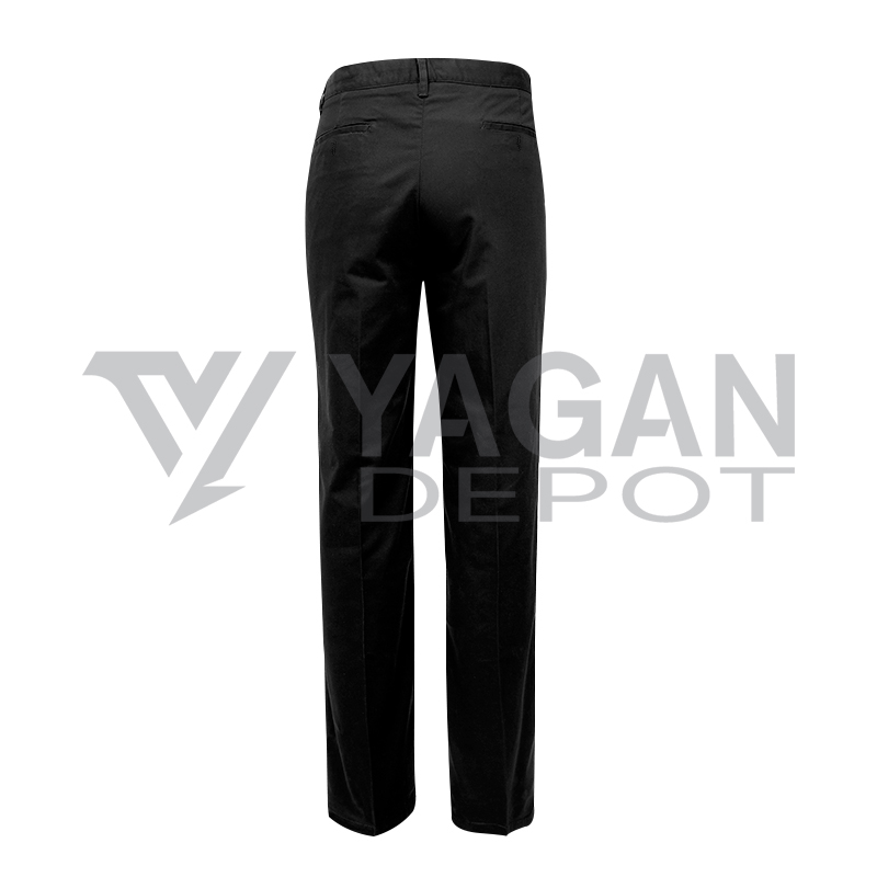 Pantalón Negro de Gabardina Modelo Vigía