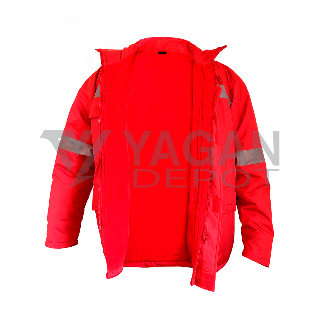 Parka Roja Térmica Modelo Nimbus