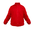 Chaqueta Polar Roja para Guardias de Seguridad (Sin Bordado)