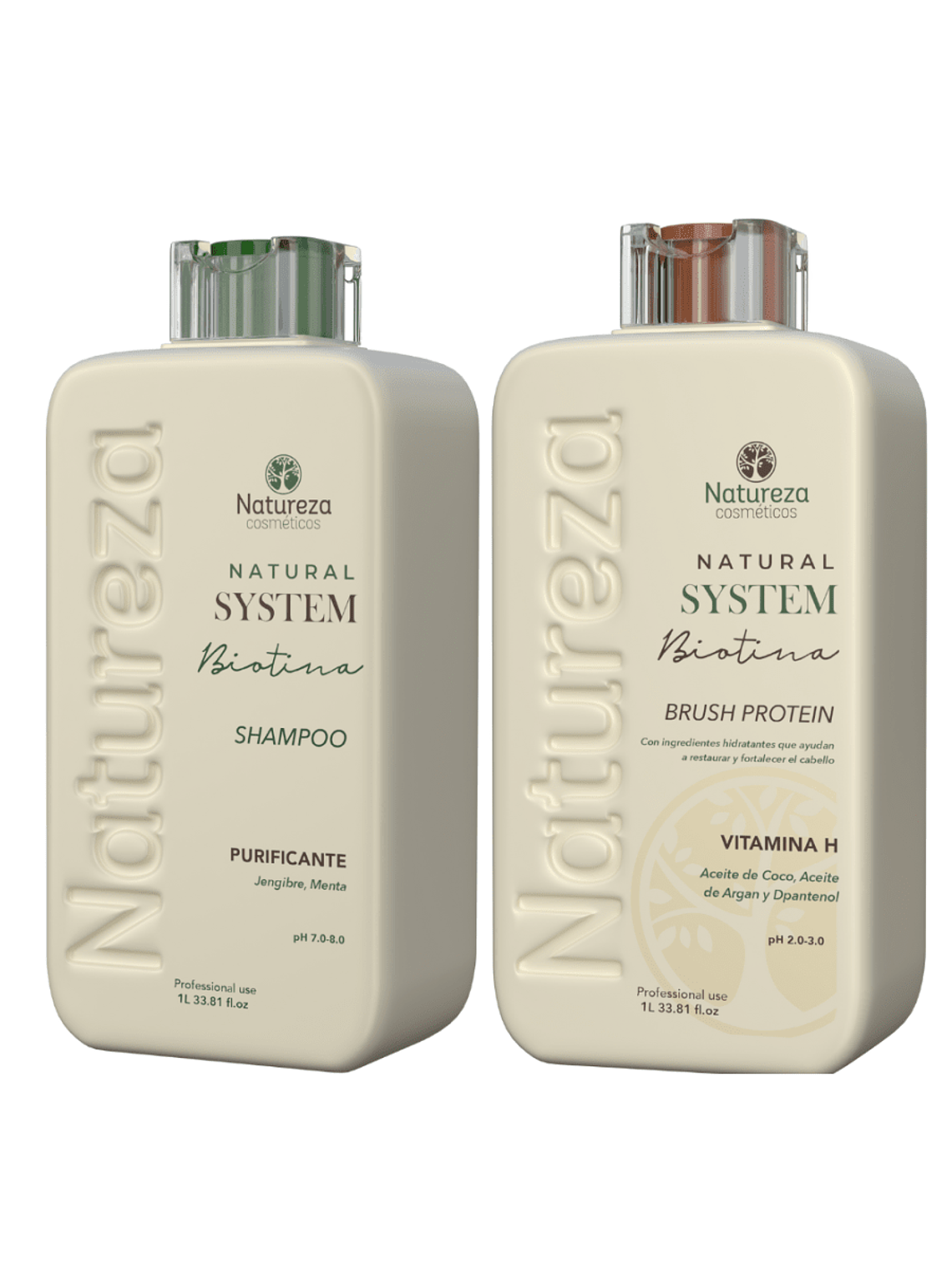 Kit Alisado Biotina Natural System Premium 1000 ml 1