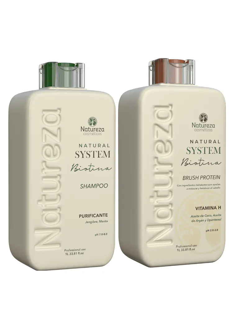Kit Alisado Biotina Natural System Premium 1000 ml 2