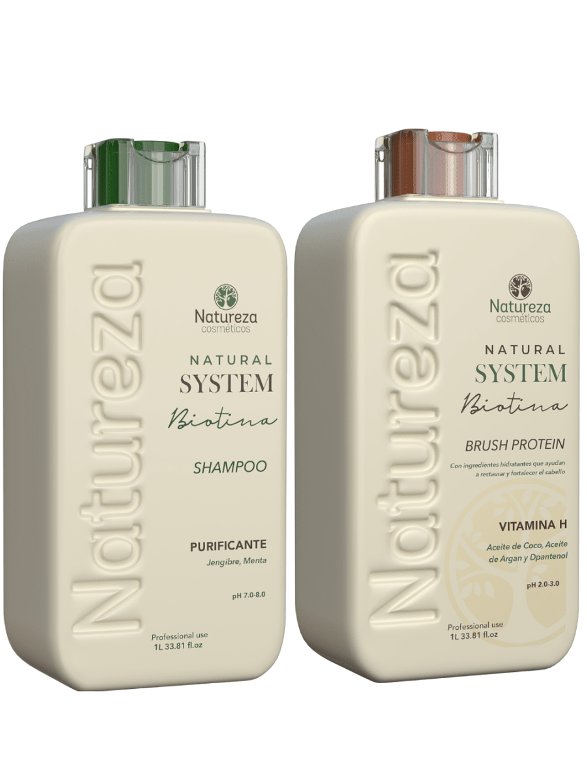 Kit Alisado Biotina Natural System Premium 1000 ml 2