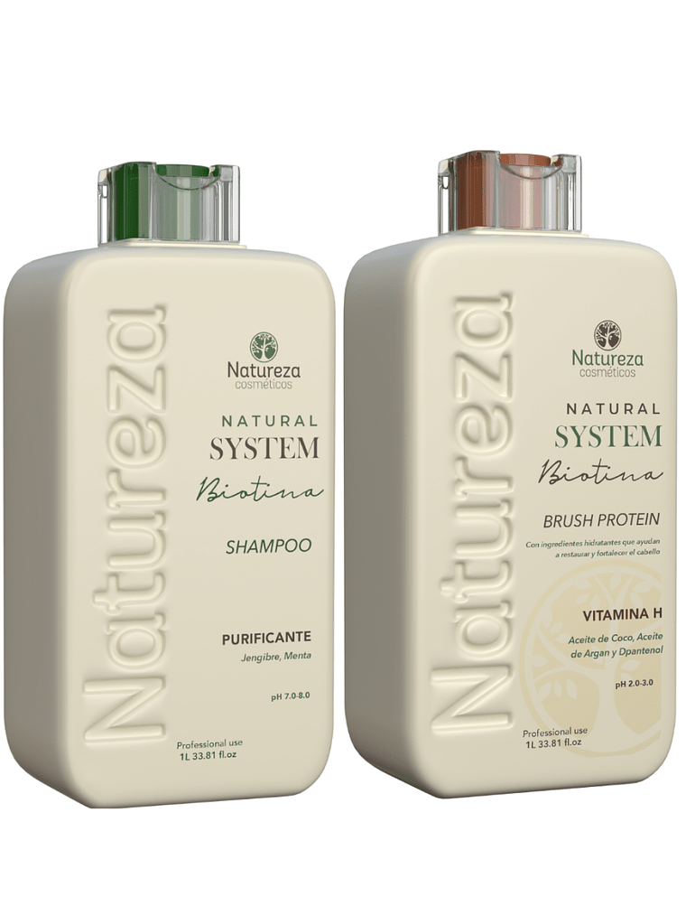 Kit Alisado Biotina Natural System Premium 1000 ml 2