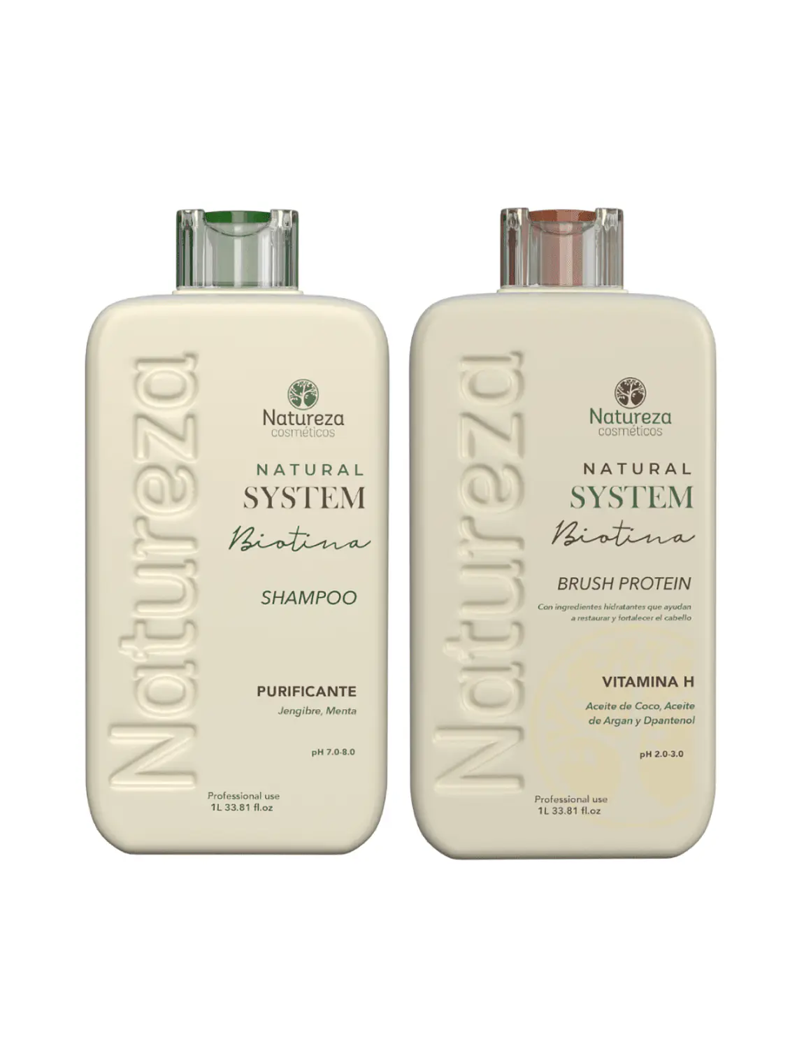 Kit Alisado Biotina Natural System Premium 1000 ml 3