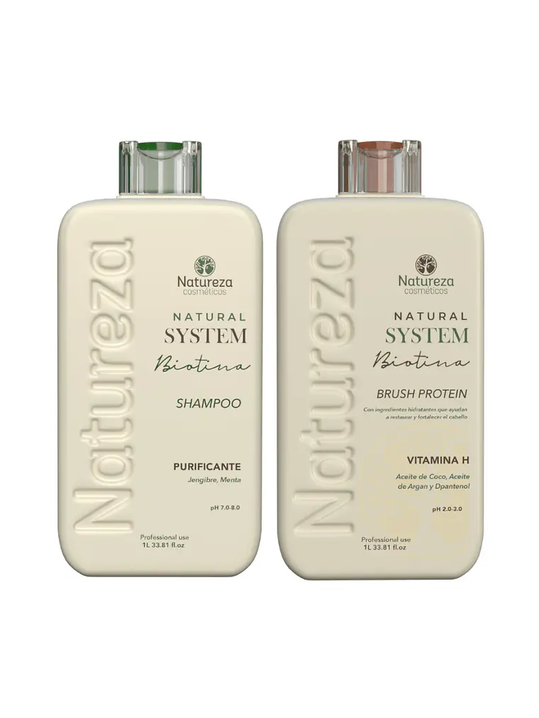 Kit Alisado Biotina Natural System Premium 1000 ml 3