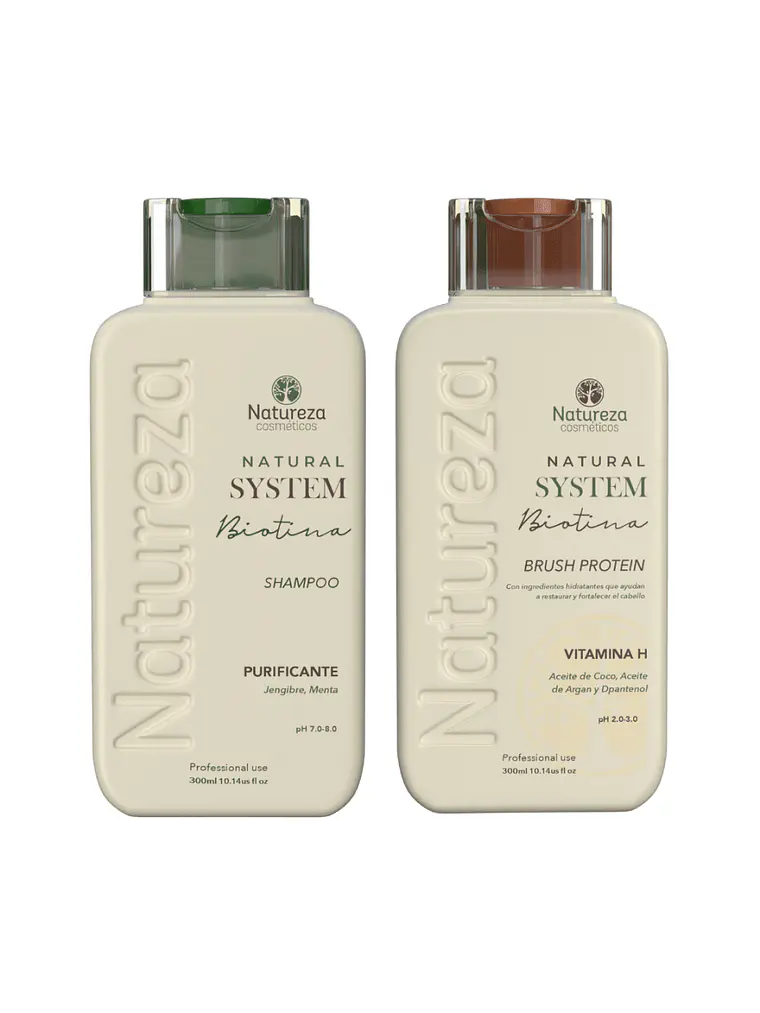 Kit Alisado Biotina Natural System Premium 300 ml 1