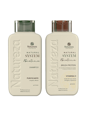 Kit Alisado Biotina Natural System Premium 300 ml