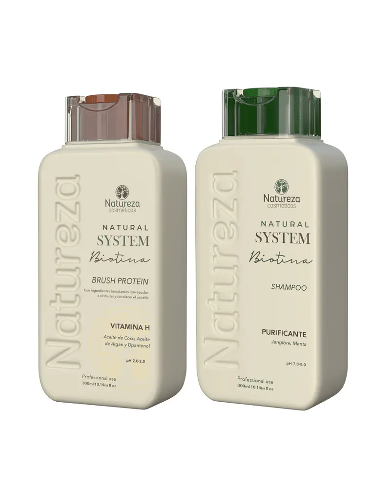 Kit Alisado Biotina Natural System Premium 300 ml 2
