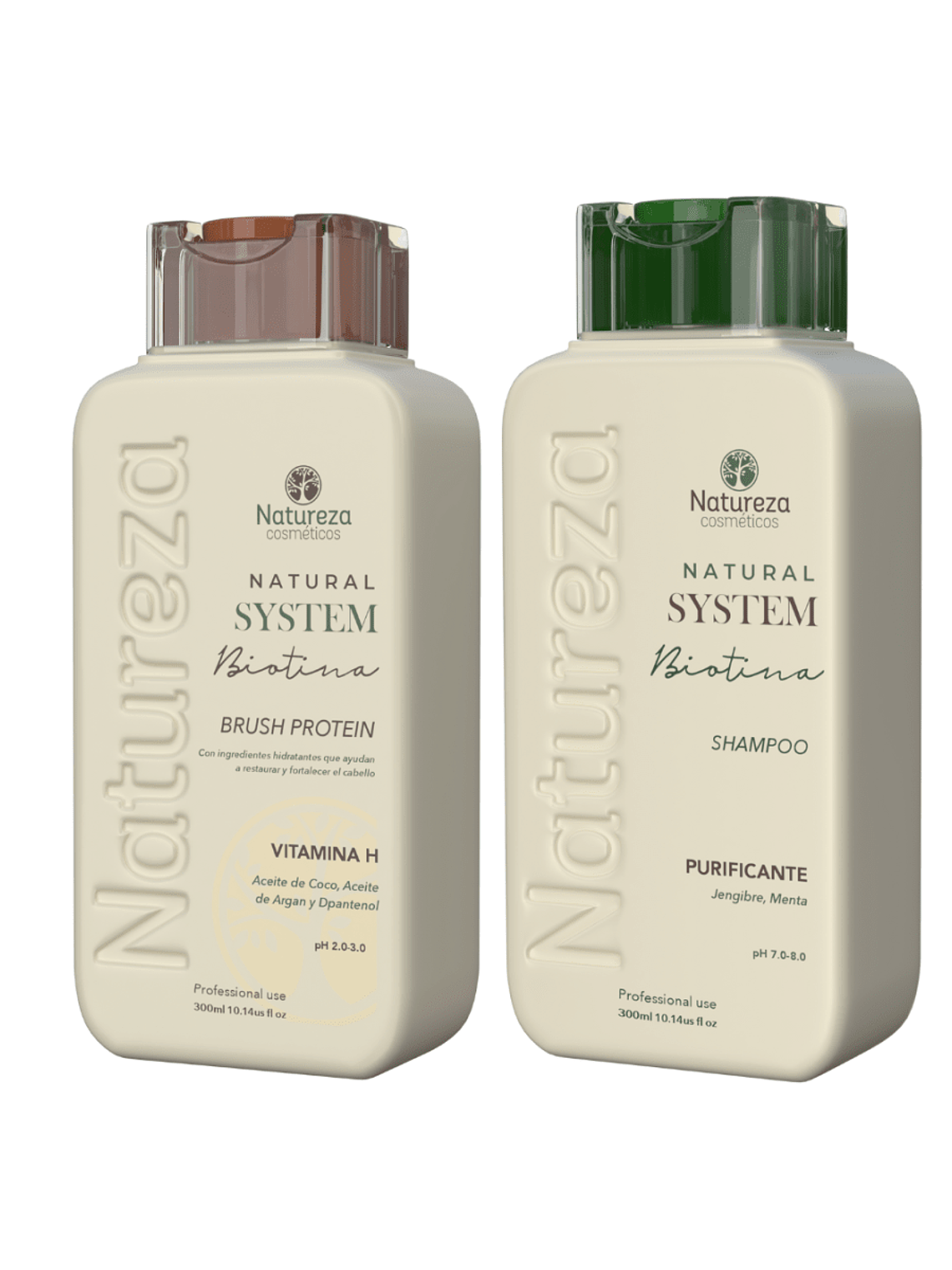 Kit Alisado Biotina Natural System Premium 300 ml 2