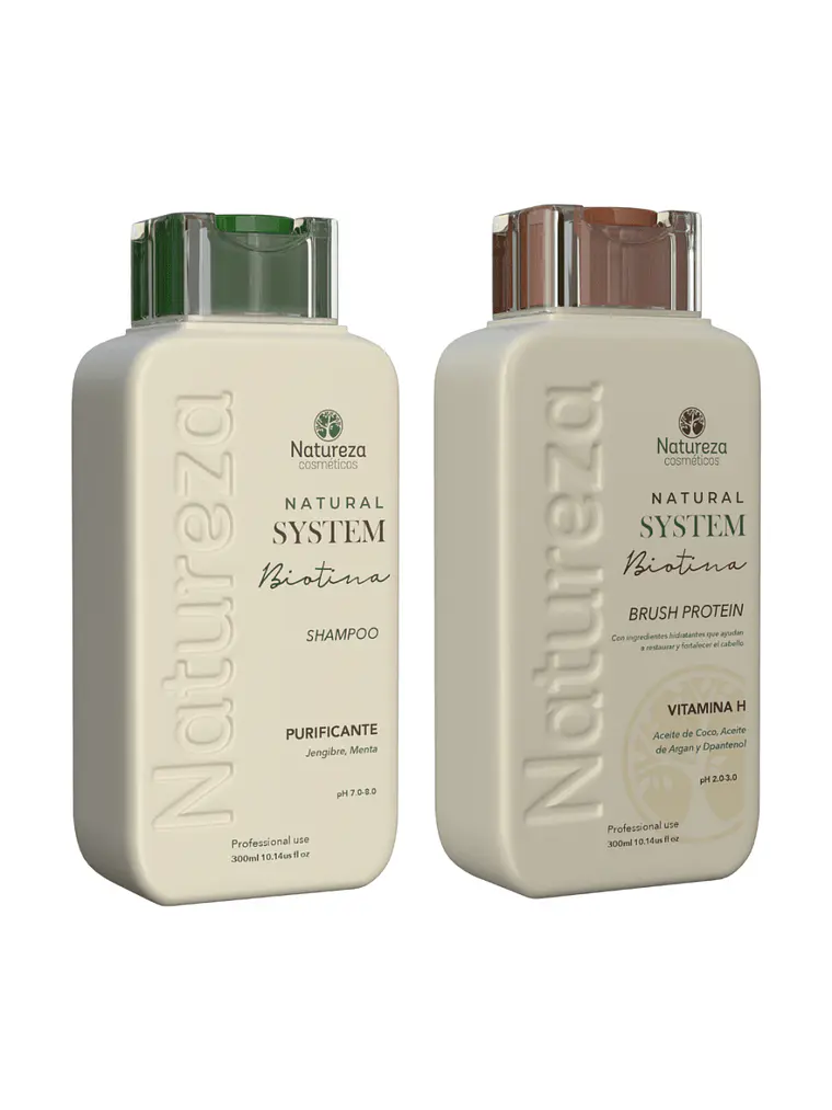 Kit Alisado Biotina Natural System Premium 300 ml 3