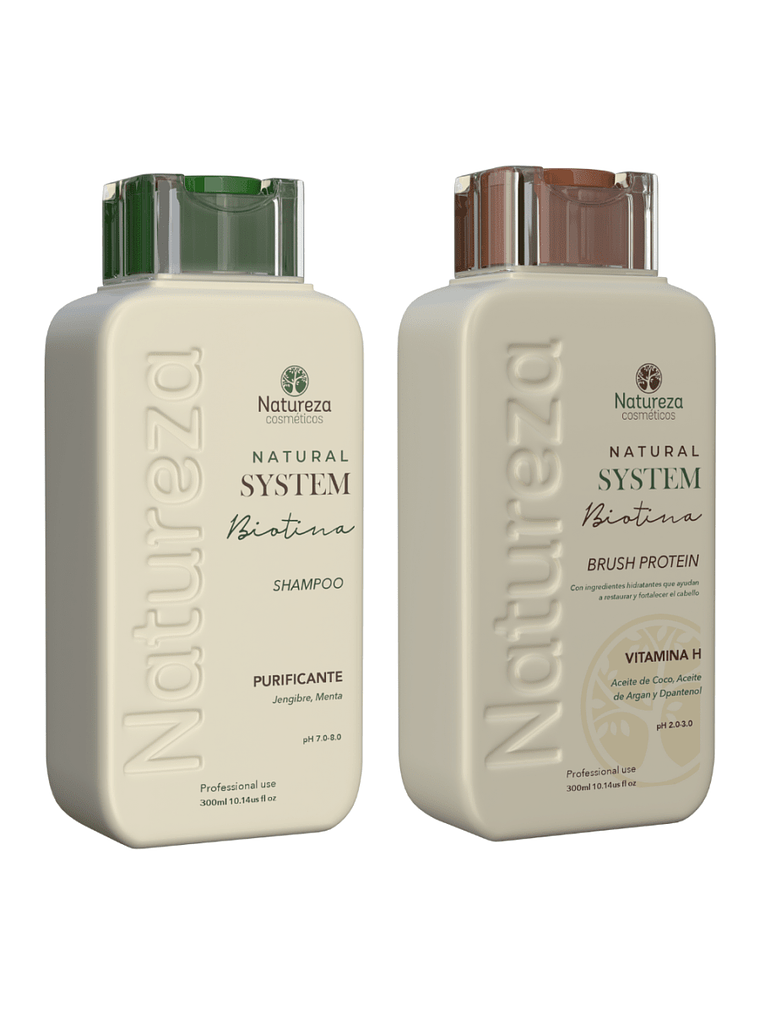 Kit Alisado Biotina Natural System Premium 300 ml 3