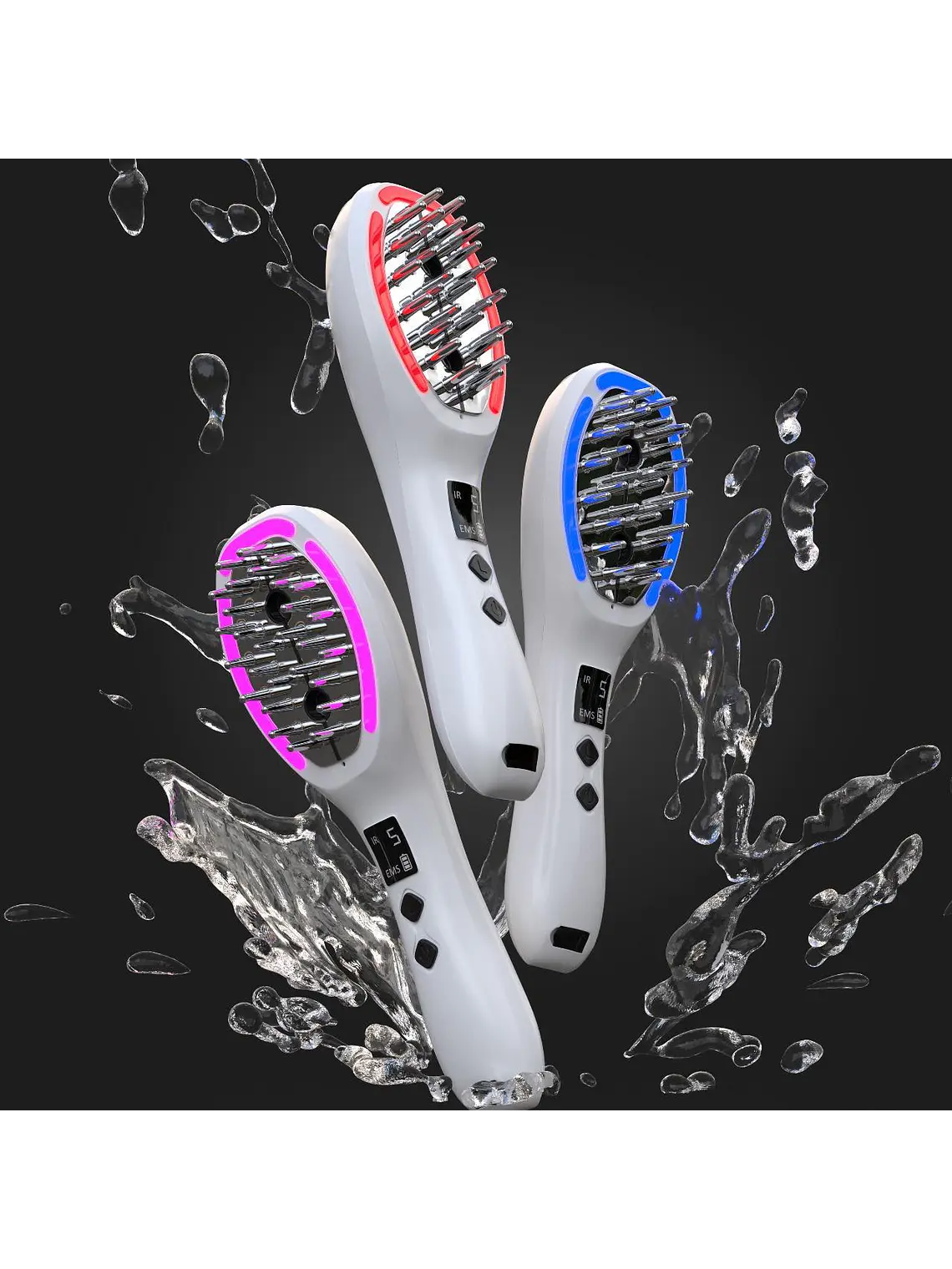 Cepillo Photo Ion Brush – Terapia Capilar Avanzada con LED, Ozono e Iones Negativos 2