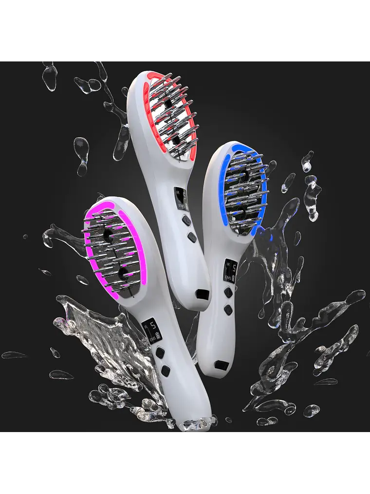 Cepillo Photo Ion Brush – Terapia Capilar Avanzada con LED, Ozono e Iones Negativos 2