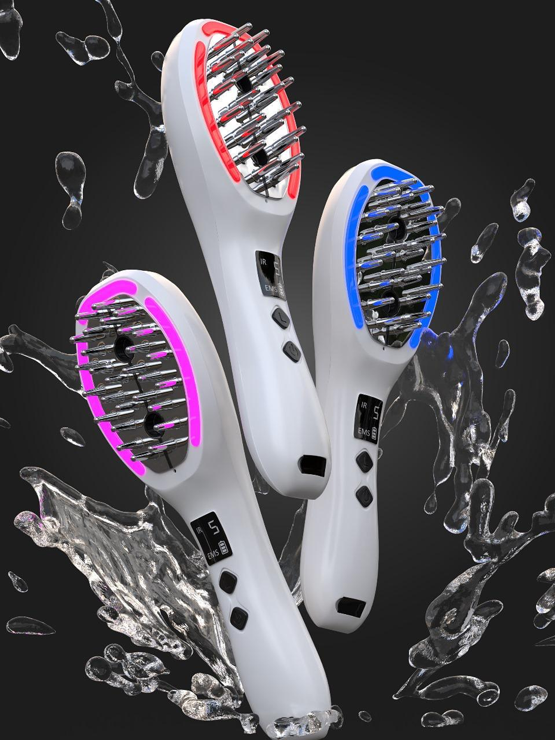 Cepillo Photo Ion Brush – Terapia Capilar Avanzada con LED, Ozono e Iones Negativos 2