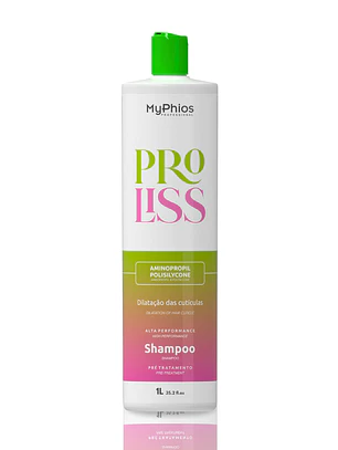 Shampoo Pre Tratamiento PRO LISS MYPHIOS Professional 3D Limpieza profunda 1 Lt