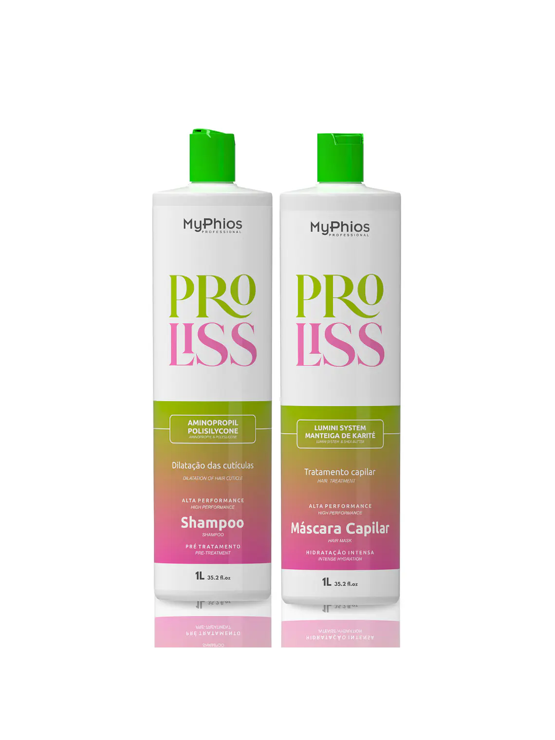 Kit Alisado Orgánico PRO LISS 3D Paso 1 y Paso 2 MyPhios Professional 1 Lt 1