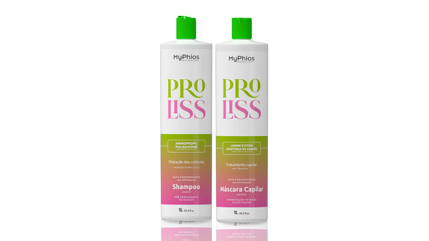 Kit Alisado Orgánico PRO LISS 3D Paso 1 y Paso 2 MyPhios Professional 1 Lt 1