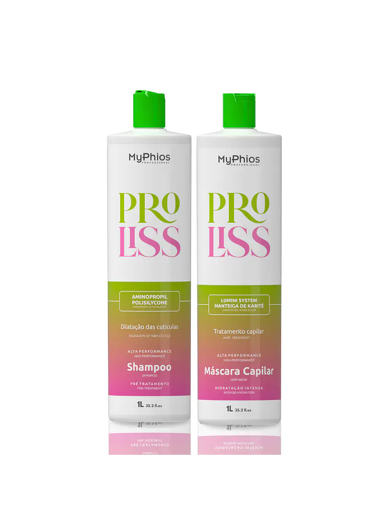 Kit Alisado Orgánico PRO LISS 3D Paso 1 y Paso 2 MyPhios Professional 1 Lt 1