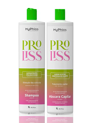 Kit Alisado Orgánico PRO LISS 3D Paso 1 y Paso 2 MyPhios Professional 1 Lt