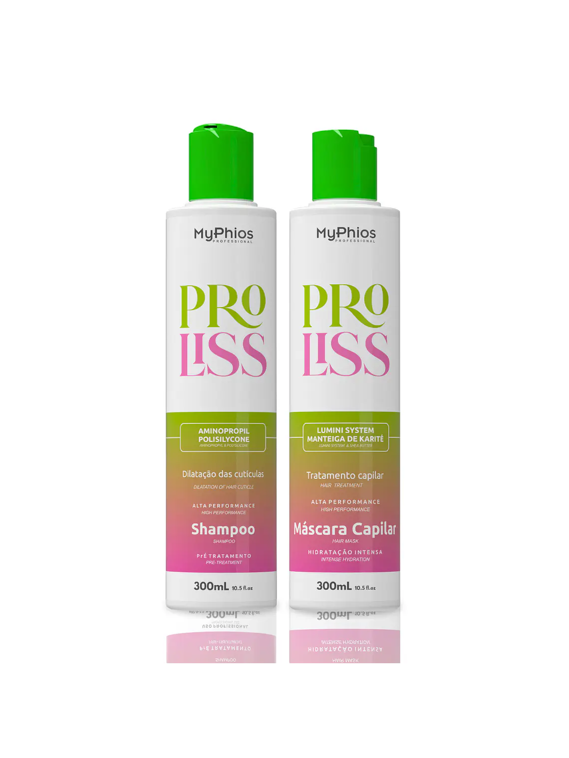 Kit Alisado Orgánico PRO LISS 3D Paso 1 y Paso 2 MyPhios Professional 300 mL 1