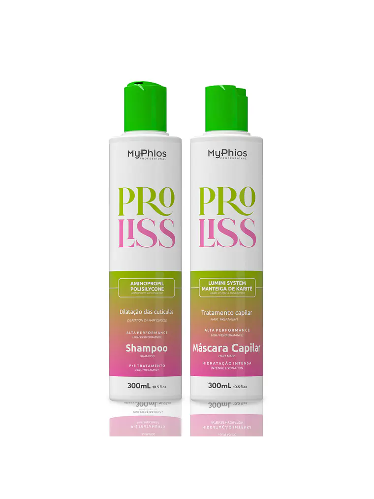 Kit Alisado Orgánico PRO LISS 3D Paso 1 y Paso 2 MyPhios Professional 300 mL 1