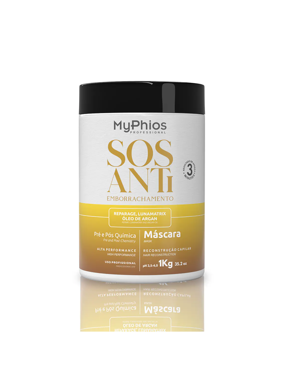 Mascarilla SOS Reconstructor Capilar de Tratamiento Anti elasticidad 1 kg MyPhios 1
