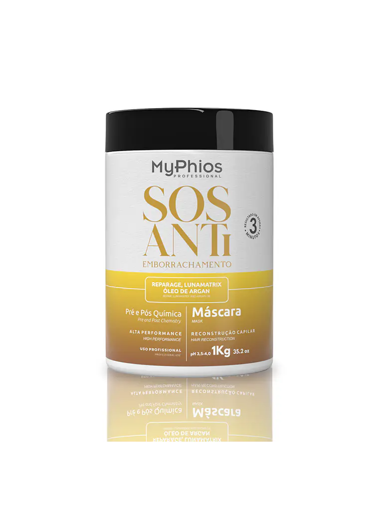 Mascarilla SOS Reconstructor Capilar de Tratamiento Anti elasticidad 1 kg MyPhios 1