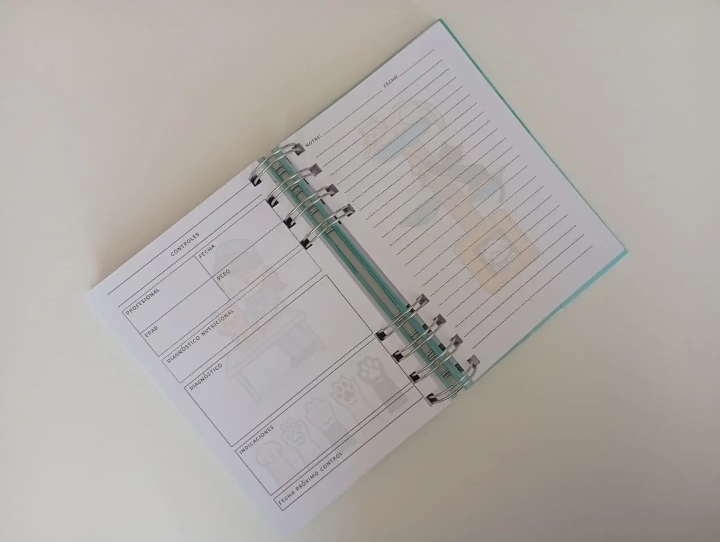 Carnet veterinario A6 2