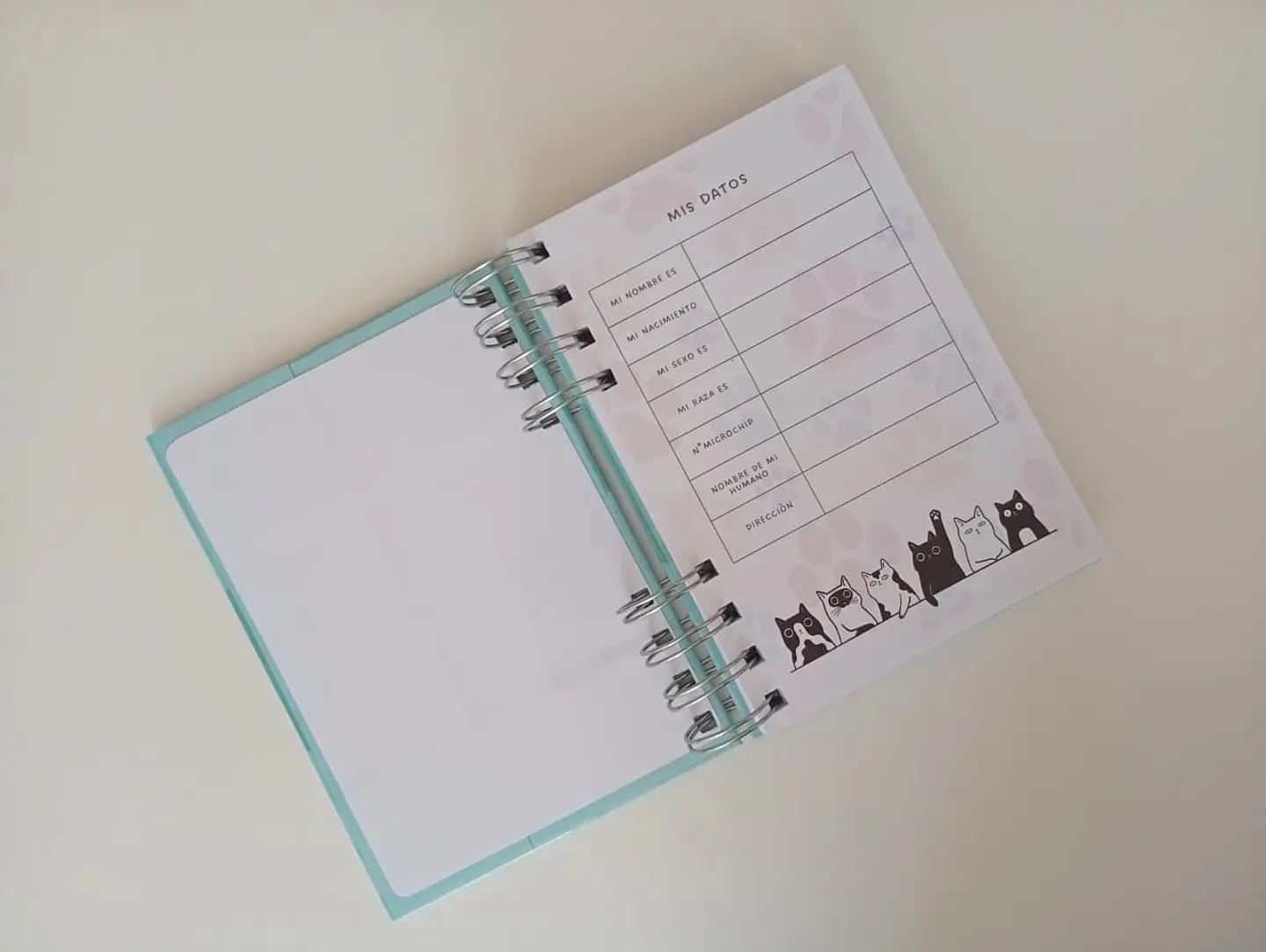 Carnet veterinario A6 3