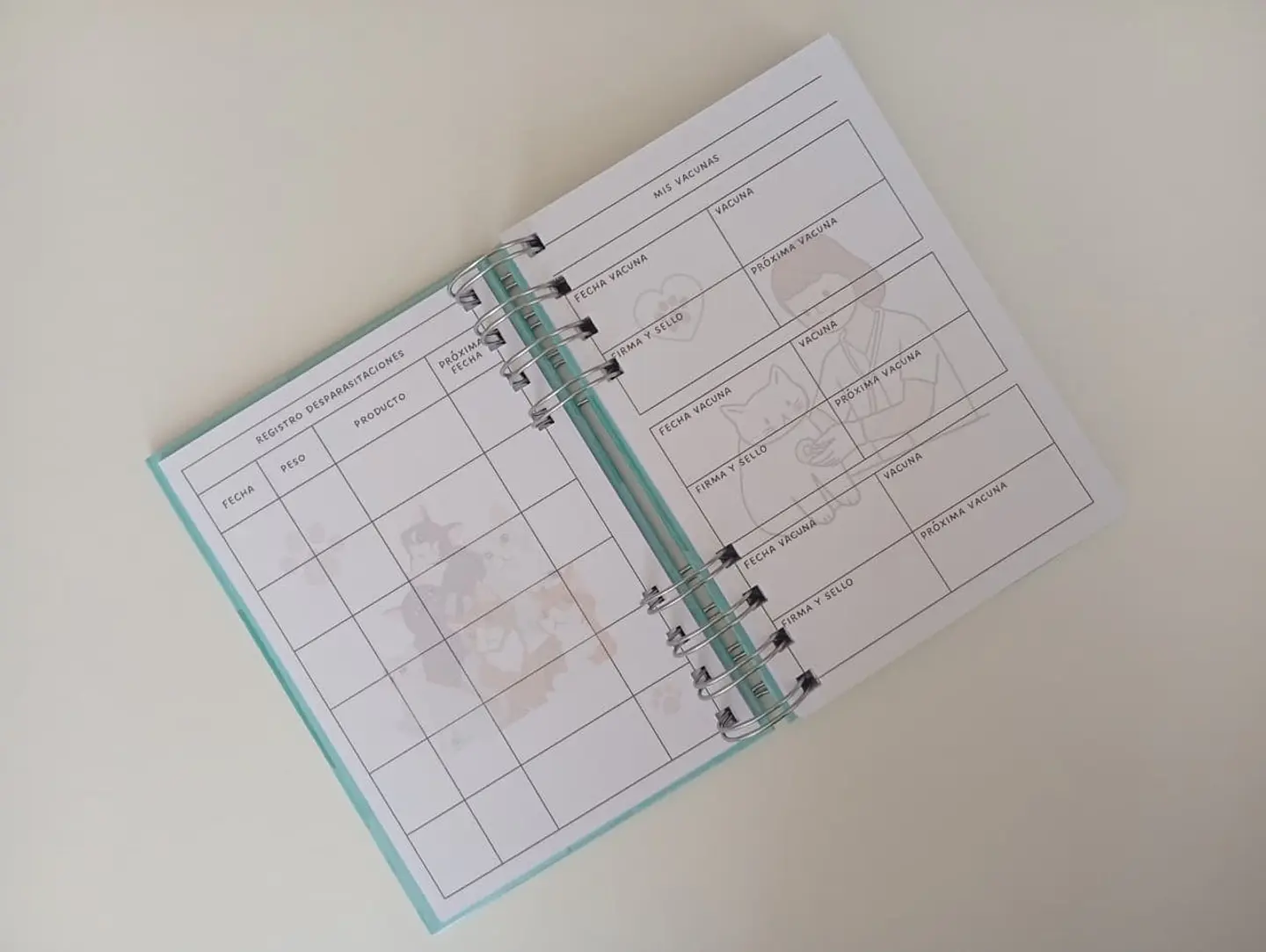 Carnet veterinario A6 4