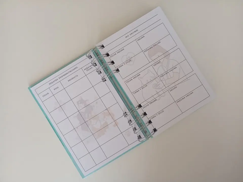 Carnet veterinario A6 4