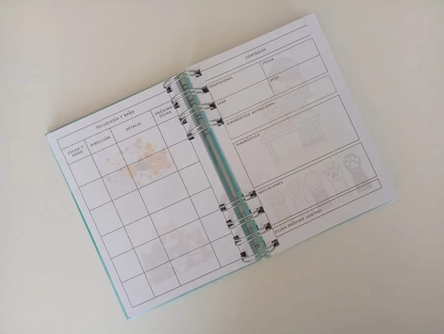 Carnet veterinario A6 6