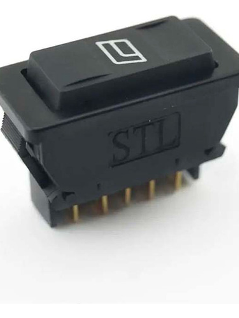 Interruptor Botón Tecla Alzavidrio Universal 12v 24v Con Luz 1