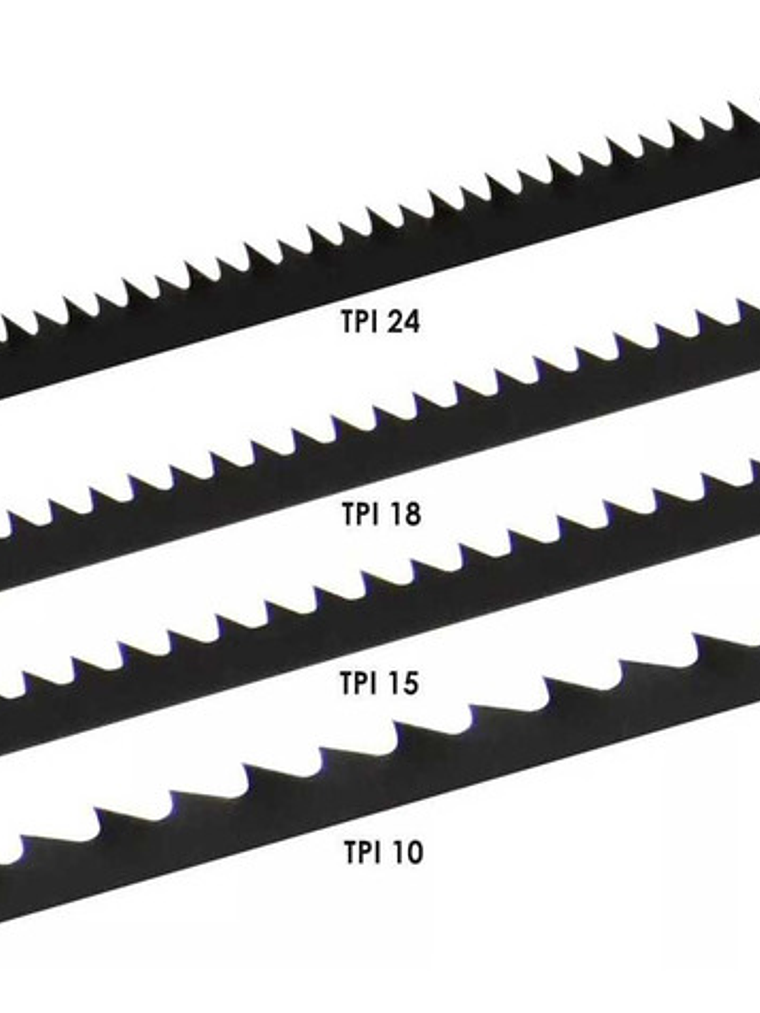 Hoja Sierra Caladora De Banco 5 Pulgadas 127mm X 48 Unid  2
