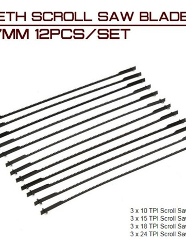 Hoja Sierra Caladora De Banco 5 Pulgadas 127mm X 12 Unid 2