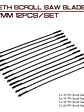 Hoja Sierra Caladora De Banco 5 Pulgadas 127mm X 12 Unid - Miniatura 2