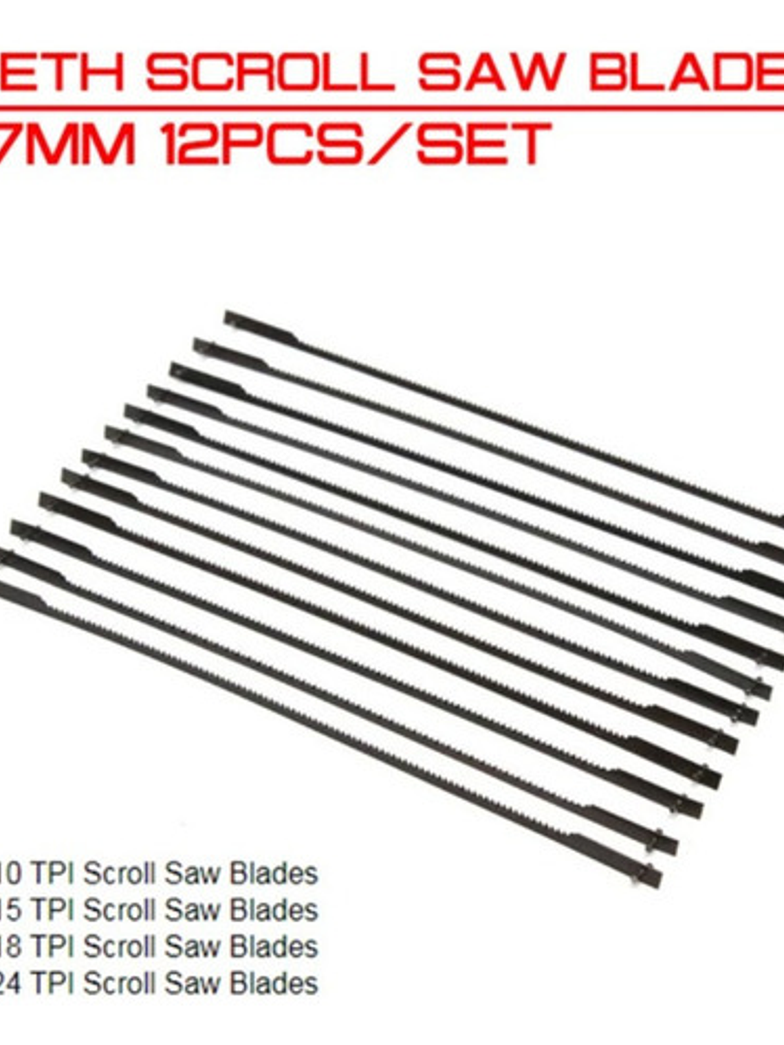 Hoja Sierra Caladora De Banco 5 Pulgadas 127mm X 12 Unid 3