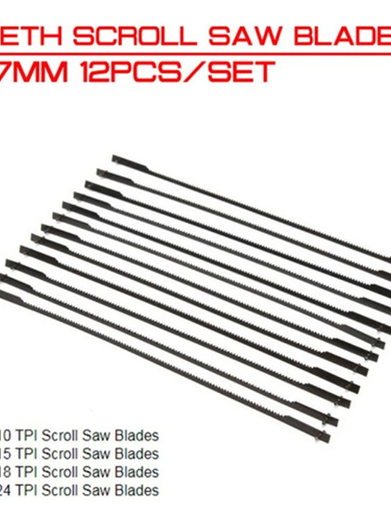 Hoja Sierra Caladora De Banco 5 Pulgadas 127mm X 12 Unid 3