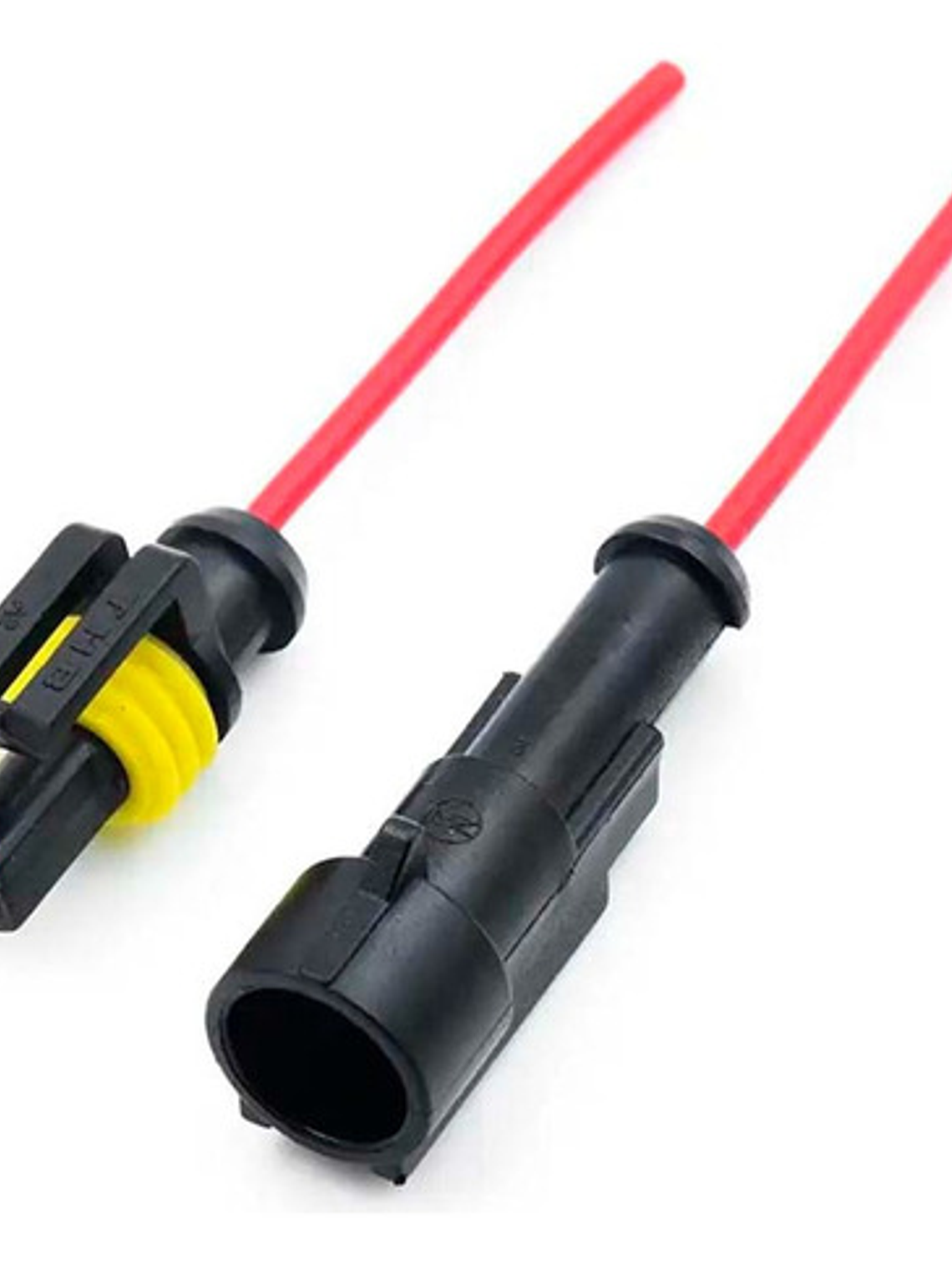 Conector Enchufe 1 Pin Hembra / Macho Impermeable Armado  1