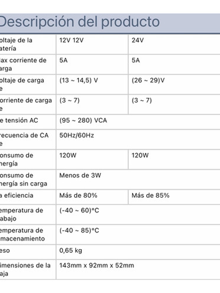 Mantenedor Cargador Batería Generador 12volt 5a 5