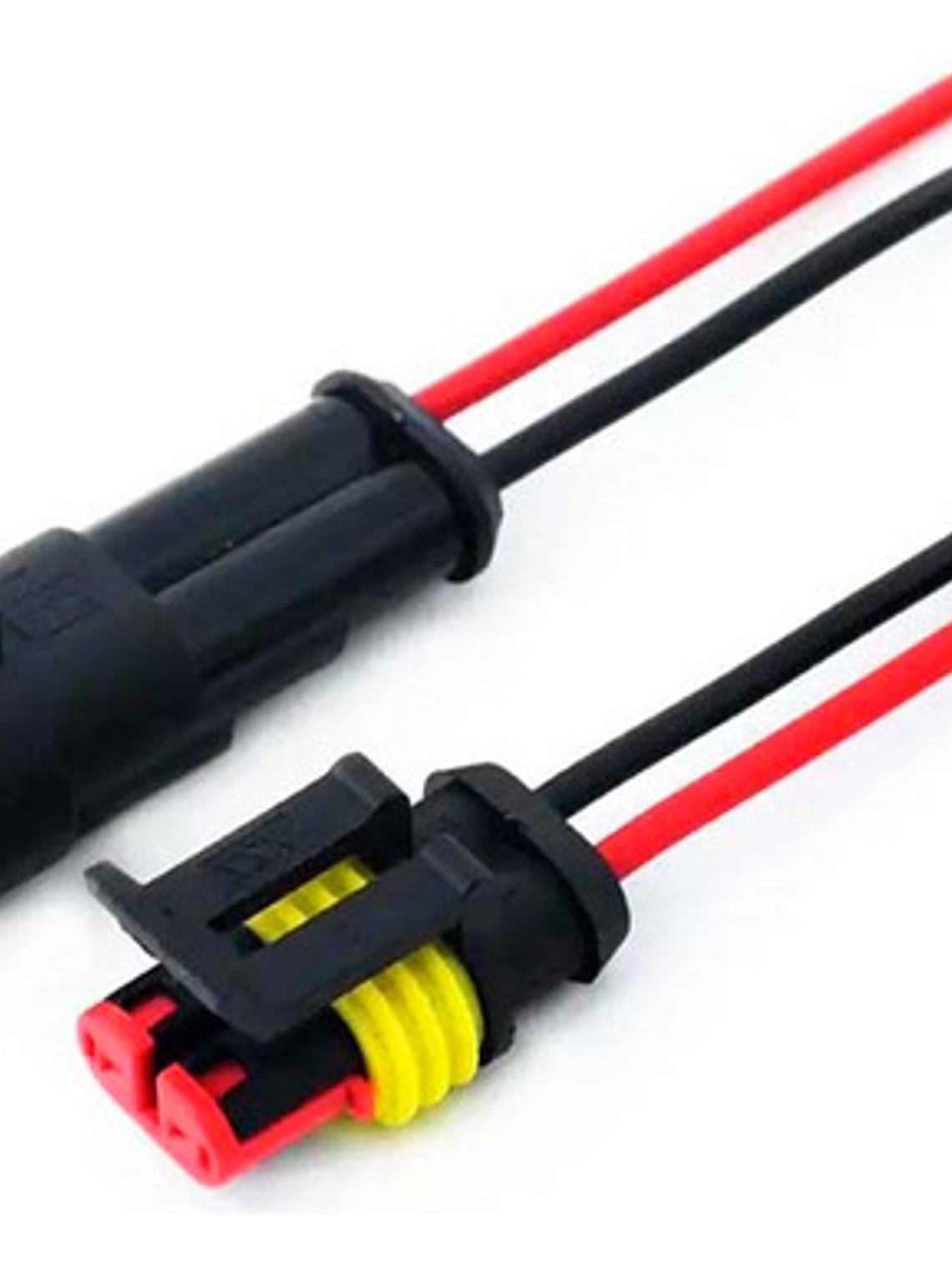 Conector Enchufe 2 Pin Hembra /macho Impermeable Armado  1