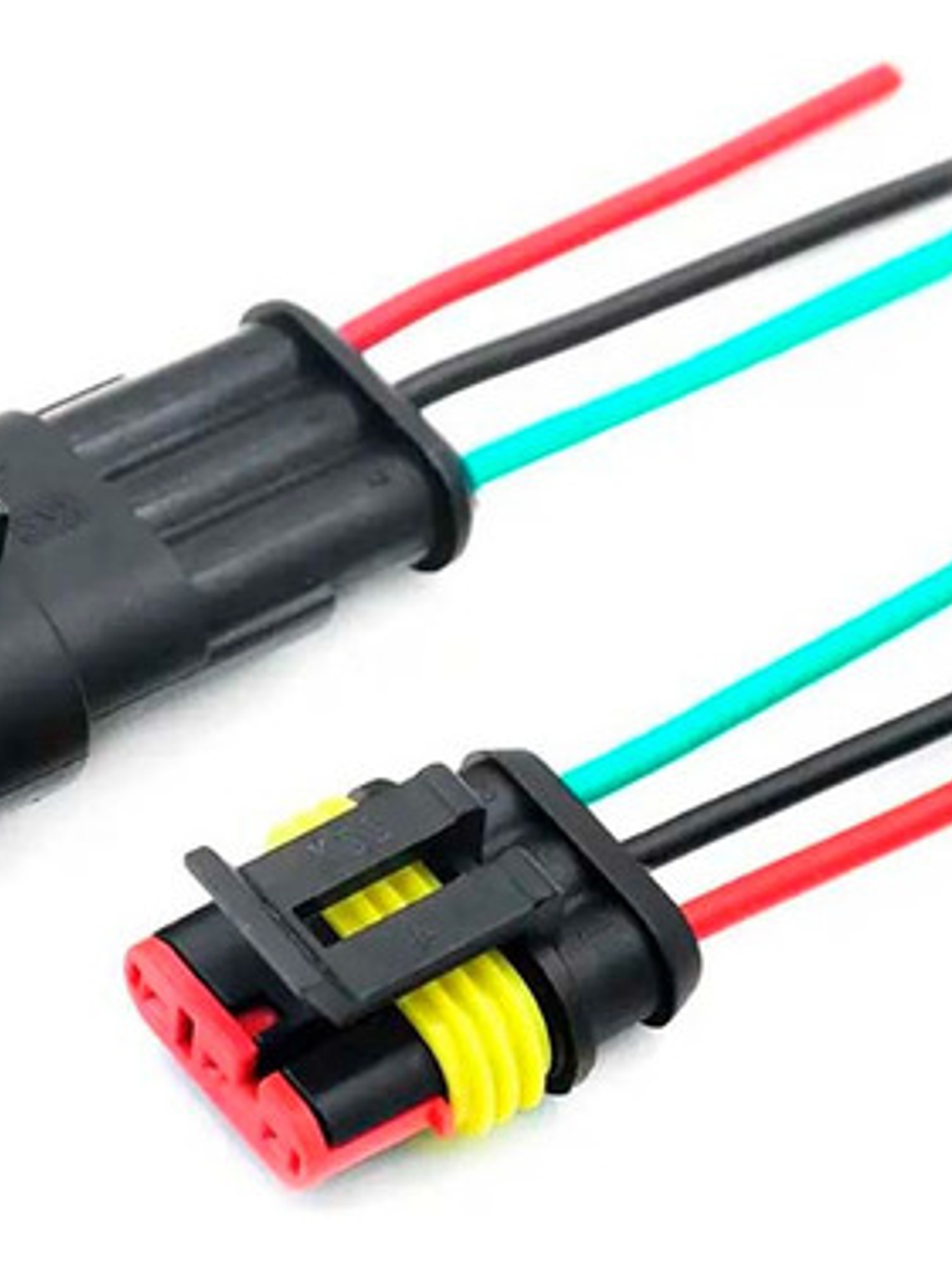 Conector Enchufe 3 Pin Hembra/macho Impermeable Armado  1