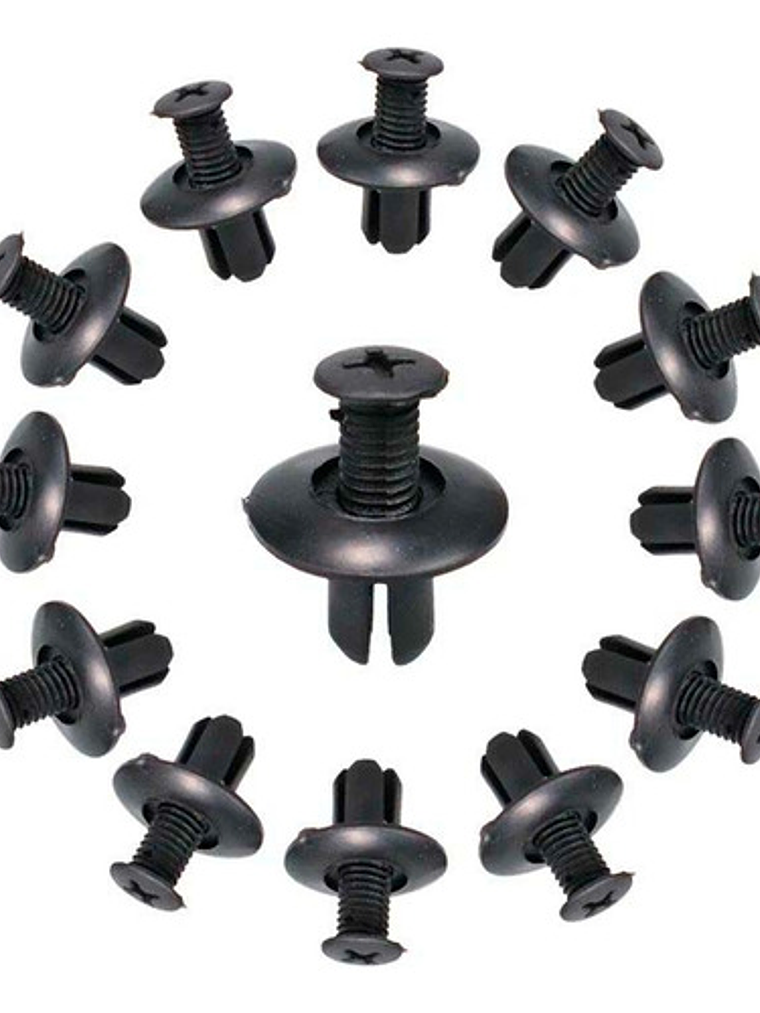 Broche Clip Retención Lata Plástico Tablero Tapabarro Auto 1